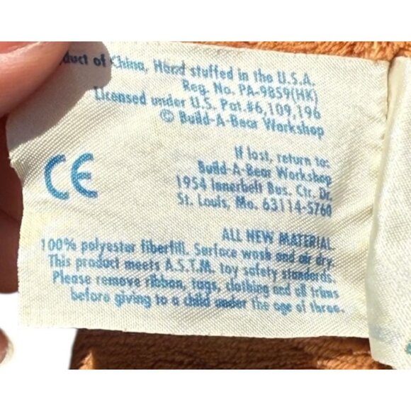 Build A Bear Velvet Hugs Plush Stuffed Puppy Dog Security Support Pet Toy - Picture 14 of 15